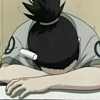 🗡 Shikamaru Nara Naruto Anime, Naruto, Shikamaru Nara, Cansado, Preguiçoso telegram sticker
