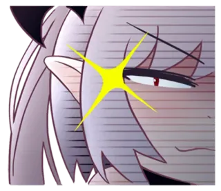 😏 Anime, Manga, Démon, Fille, Personnage, Illustration telegram sticker