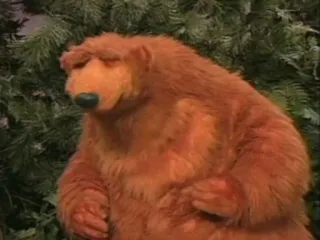 😑 Bear Bear in the Big Blue House ours, dessin animé, série télé, duveteux, amical telegram sticker