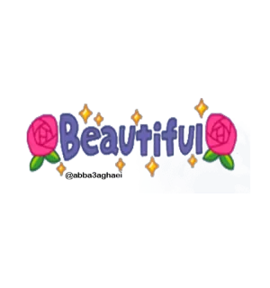 💐 Beautiful beau, roses, paillettes whatsapp sticker
