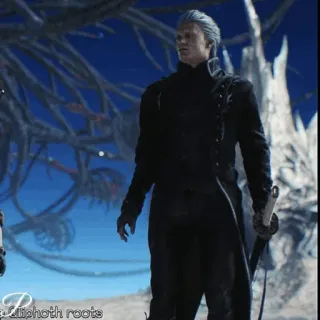 🗡 Vergil Devil May Cry anime, sword, fighting, demon, video game telegram sticker