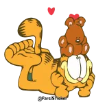 @stickerkar1 l گارفیلد متحرک telegram stickers