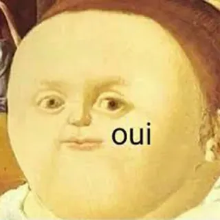 😬 oui Meme, Divertente, Internet, Umorismo telegram sticker
