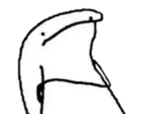 😐 florkofcows, Kartun, Meme, Lucu, Stiker telegram sticker