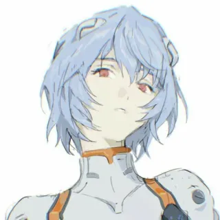 📓 Rei Ayanami Neon Genesis Evangelion Anime, Rei Ayanami, Evangelion, Manga, Roboter, Charakter, Mädchen whatsapp sticker