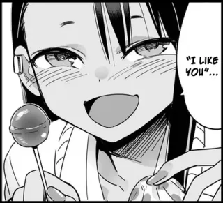 🍭 "I LIKE YOU"... Anime, Manga, Like, Caramelo, Chupetín, Chica telegram sticker