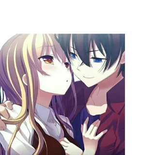 ❤ Anime, Couple, Romance, Relation telegram sticker