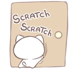 🐾 Scratch
Scratch gato, arranhão, porta, desenho animado, animal, fofo telegram sticker