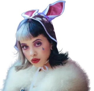 😳 Melanie Martinez cantante, llorón, pop, alternativo, músico, retrato telegram sticker