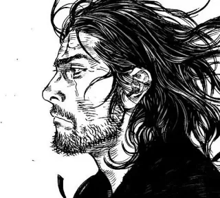 ⚔ Miyamoto Musashi Vagabond Manga, Samurái, Espadachín, Musashi, Vagabond whatsapp sticker