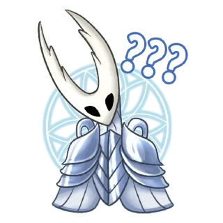 😕 The Knight Hollow Knight hollow knight, video game, question, confused, character telegram sticker