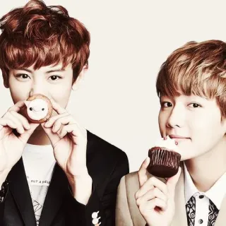 💕 K-pop, Célébrités, Asiatique, Portrait, Hommes, Nourriture telegram sticker