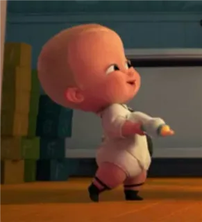😄 The Boss Baby Cartoon, Baby, Chef, Animation, Anzug whatsapp sticker