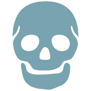 💀 skull, death, skeleton, bones, spooky, horror telegram sticker