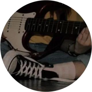 🏹 guitare, chaussure, chuck taylor, converse, musique, baskets, chaussures telegram sticker