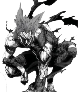 💫 Garou One Punch Man Anime, Martial arts, Monster, Schurk, Vechter telegram sticker