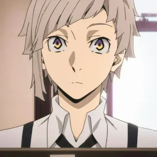 🍨 Atsushi Nakajima Bungou Stray Dogs Anime, Karakter, Potret, Manga, Atsushi Nakajima, Bungou Stray Dogs telegram sticker