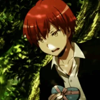 🎈 Karma Akabane Assassination Classroom Anime, Personagem, Karma, Akabane, Assassination Classroom whatsapp sticker