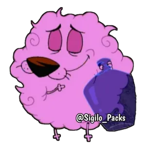 😌 @Sigilo_Packs Мультфильм, Облако, Смешной, Наклейка telegram sticker
