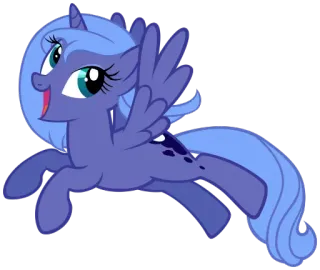 😜 Princess Luna My Little Pony Dibujos animados, Poni, Princesa Luna, My Little Pony, La magia de la amistad, Animado, Lindo, Pegaso telegram sticker