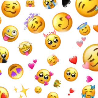 🤪 Emoji, Muster, Gesicht, Ausdruck, Hintergrund telegram sticker