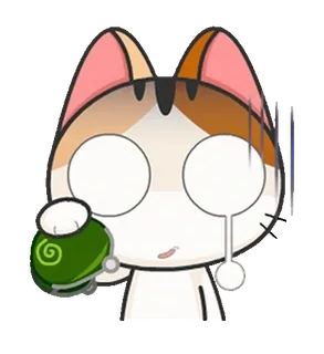 😊 แมว, อีโมจิ, สติกเกอร์, การ์ตูน, น่ารัก, เศร้า telegram sticker