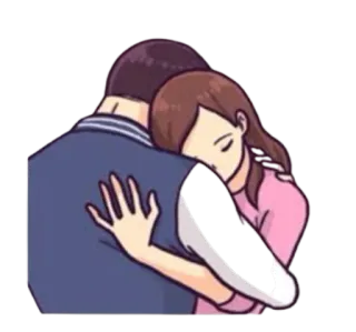 🤗 hug, love, affection, couple, relationship, emotions telegram sticker