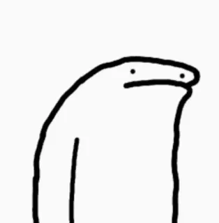 😐 Rabisco, Personagem, Boneco palito, Engraçado, Meme telegram sticker