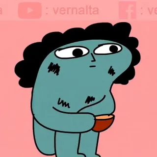✨ vernalta cartoon, character, animated, funny, art whatsapp sticker