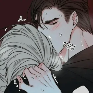 🧬 PINGA beso, amor, pareja, hombre, mujer, cariño telegram sticker