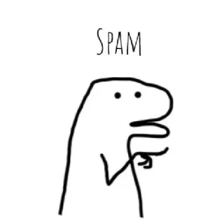 ☁️ SPAM Spam, Nourriture, Drôle, Gribouillage, Viande, Dessin animé telegram sticker