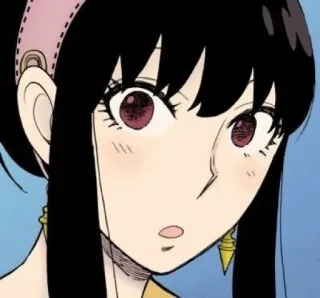 🤯 Yor Forger Spy x Family yor forger, spy x family, anime, dessin animé, femme, portrait telegram sticker