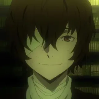 🙂 Osamu Dazai Bungo Stray Dogs Anime, Personagem, Dazai, Osamu Dazai, Bungo Stray Dogs telegram sticker