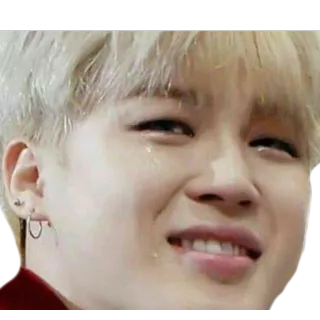 😢 울음, 슬픔, 감정적인, kpop, 지민 whatsapp sticker