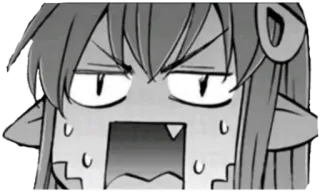 🐍 Anime, Manga, Arrabbiato, Espressione, Cartone animato telegram sticker