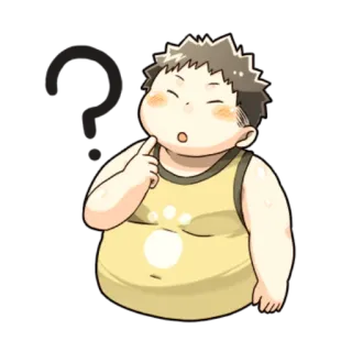😀 thinking, confused, question, cartoon, boy telegram sticker