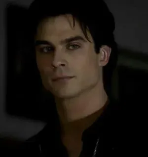 🖤 Damon Salvatore The Vampire Diaries vampiro, guapo, Ian Somerhalder, serie de TV, sobrenatural whatsapp sticker