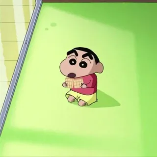 🌱 Shin-chan Crayon Shin-chan Anime, Cartone animato, Mangiare, Personaggio, Animazione whatsapp sticker
