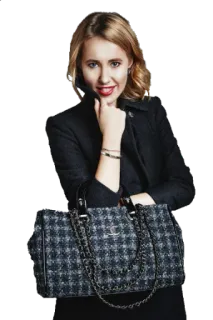 😌 woman, fashion, style, business, handbag, portrait telegram sticker