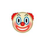🤡 clown, emoji, face, expression, funny, joyful telegram sticker