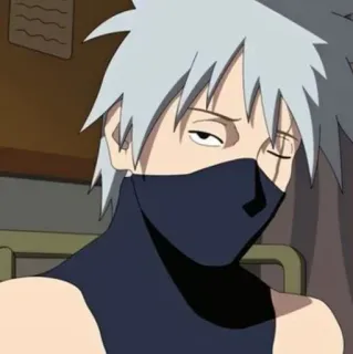 🖤 Kakashi Hatake Naruto anime, kakashi, naruto, manga, character, ninja telegram sticker