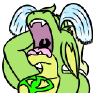😭 draak, cartoon, huilen, verdrietig, tranen, boos telegram sticker