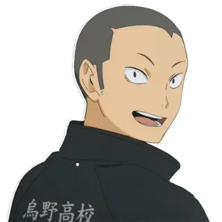 😃 烏野高校 Anime, Personaje, Escuela, Uniforme, Manga telegram sticker