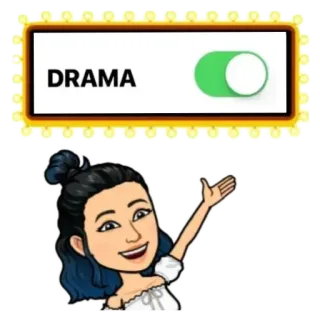 😂 DRAMA Драма, Переключатель, Персонаж, Иллюстрация, Мультфильм, Смешной telegram sticker