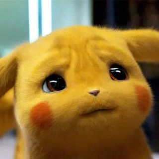😔 Pikachu Pikachu, Pokémon, kreskówka, zwierzę, słodki, żółty whatsapp sticker