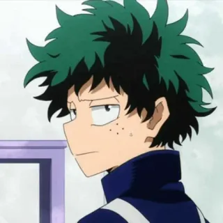 🔥 Izuku Midoriya My Hero Academia Anime, My Hero Academia, Izuku Midoriya, Deku, Dibujos animados, Personaje whatsapp sticker