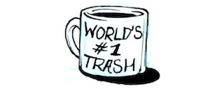 ☕️ WORLD'S #1 TRASH trash, coffee mug, funny, joke, humor telegram sticker