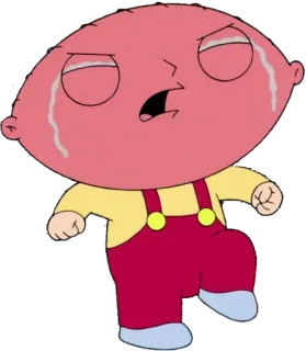 😪 Stewie Griffin Family Guy 卡通, 婴儿, 哭, 人物, 恶搞之家 telegram sticker