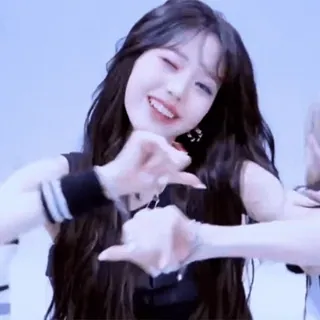 💜 wanita, gadis, kpop, asia, kedip, imut, kecantikan telegram sticker