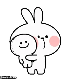 😘 @MHStickers 토끼, 귀여운, 카와이, 토끼, 만화 telegram sticker